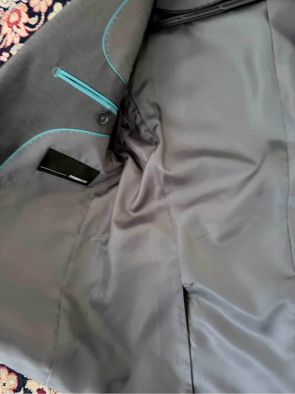 Ferrecci Men's Gray Single-Breasted Sport Coat